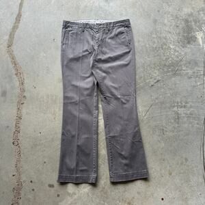 Banana Republic Dress Pants Women's 12 Stretch Gray Weekend Chino Pockets Ladies